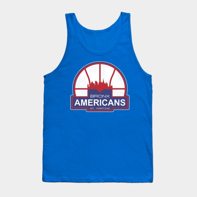 Defunct Bronx Americans 'St. Martins' Basketball Team Tank Top by Defunctland